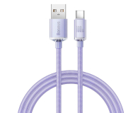 Baseus Crystal Shine Series USB-A - USB-C 100W 1,2m fioletowy - 1295806 - zdjęcie 1